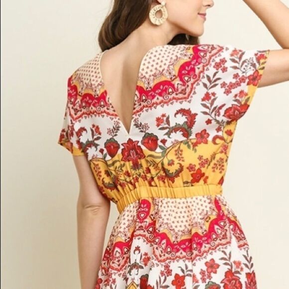 ‎Floral print short sleeve dress - Picture 3 of 5